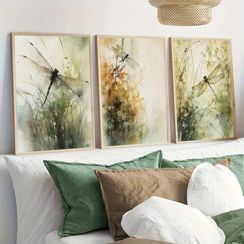 Abstract Canvas Set - 3-częściowy zestaw: Płótno z motywem nordyckiej