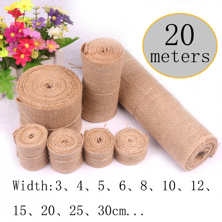 Table Runner - Tkanina lniana z juty naturalnej 5-30