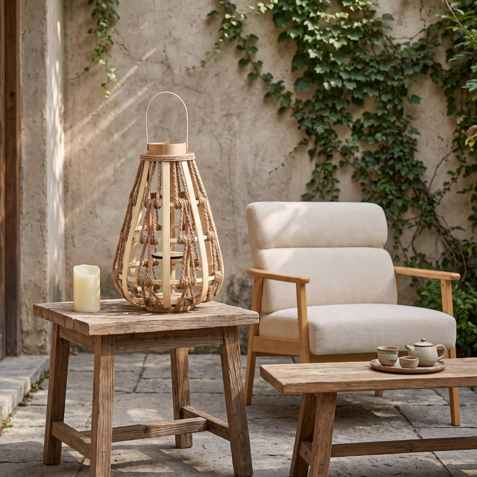 Naturalny drewniany lampion na – Candle Holder Decor recenzja i cena