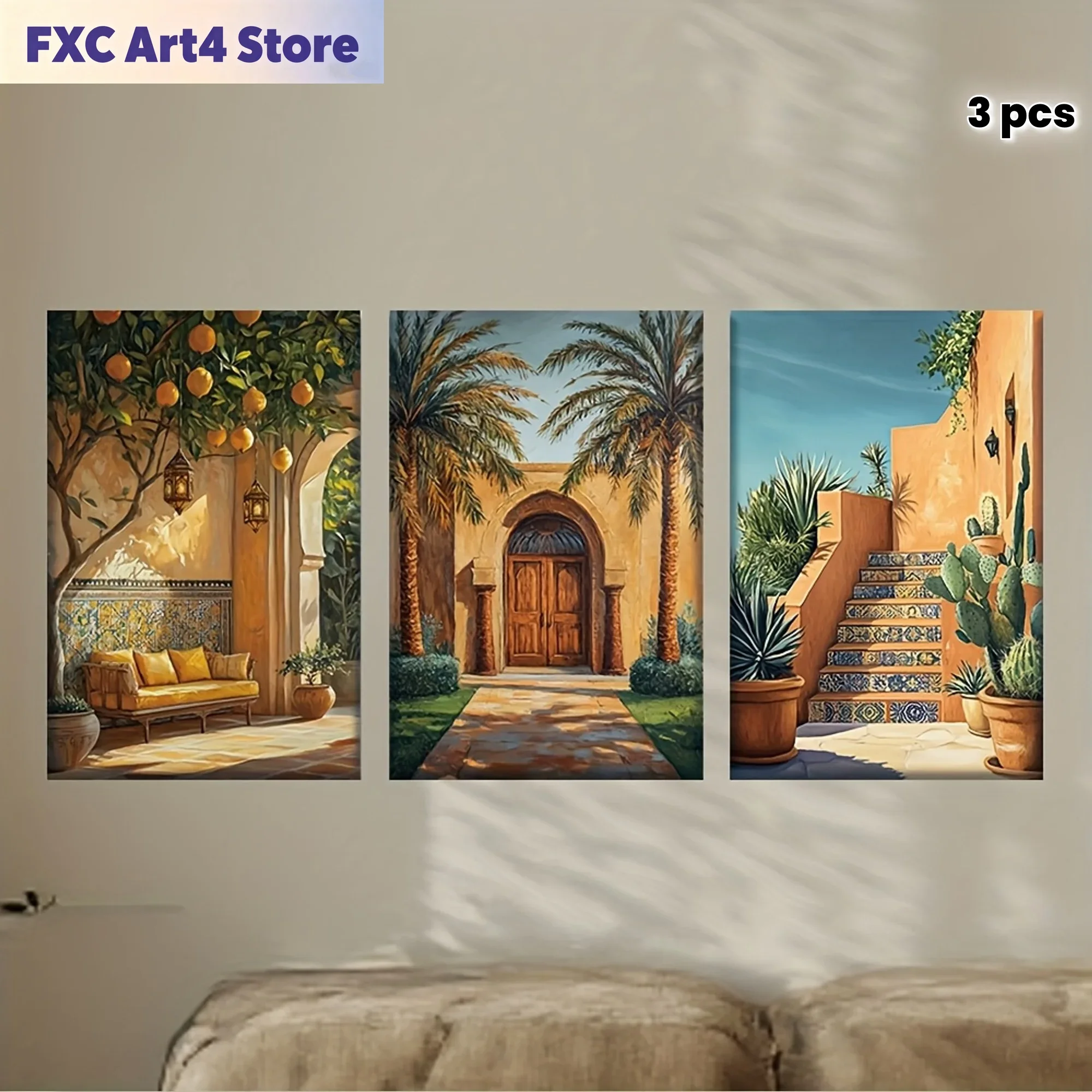 Bezramowe [JIT] 3 szt./zestaw, – Abstract Canvas Set recenzja i cena