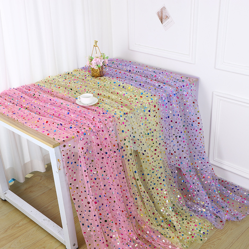 Kolorowa tiulowa tkanina w kro – Table Runner recenzja i cena