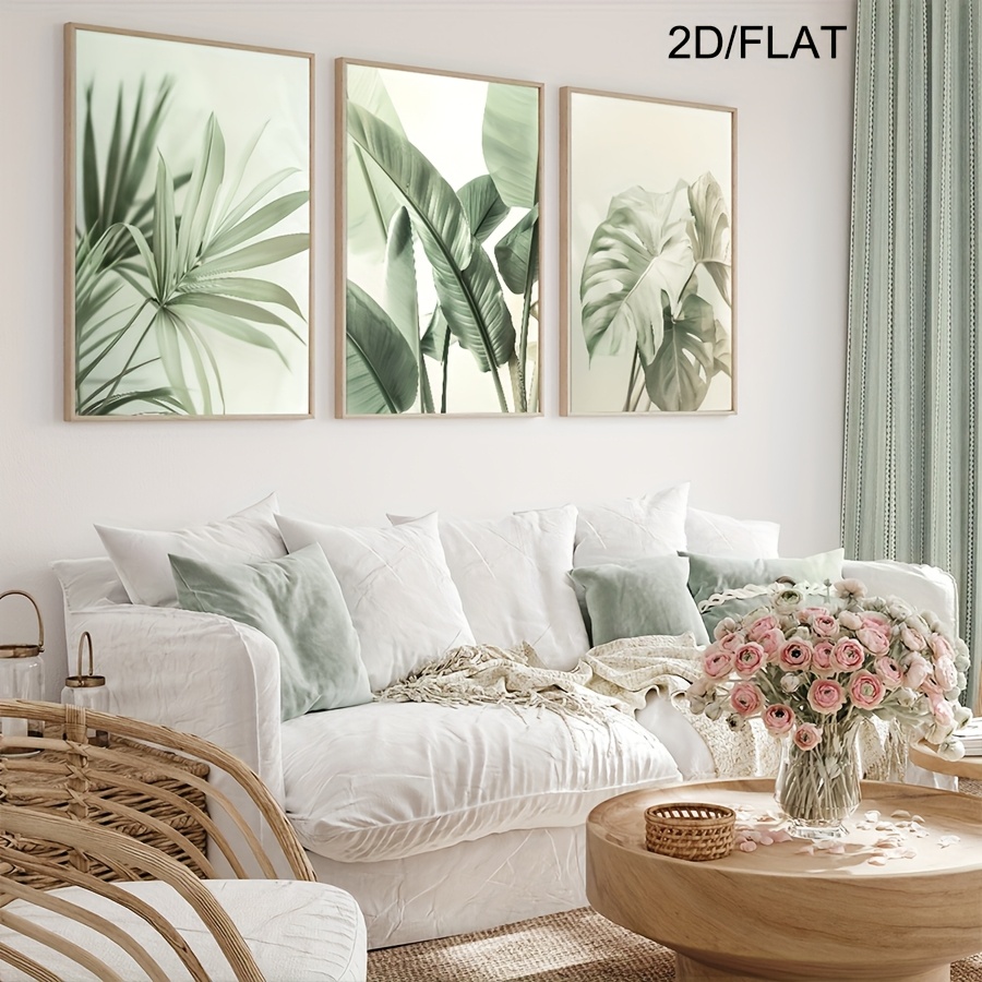 Bezramowe płaskie obrazy 2D, 3 – Abstract Canvas Set recenzja i cena