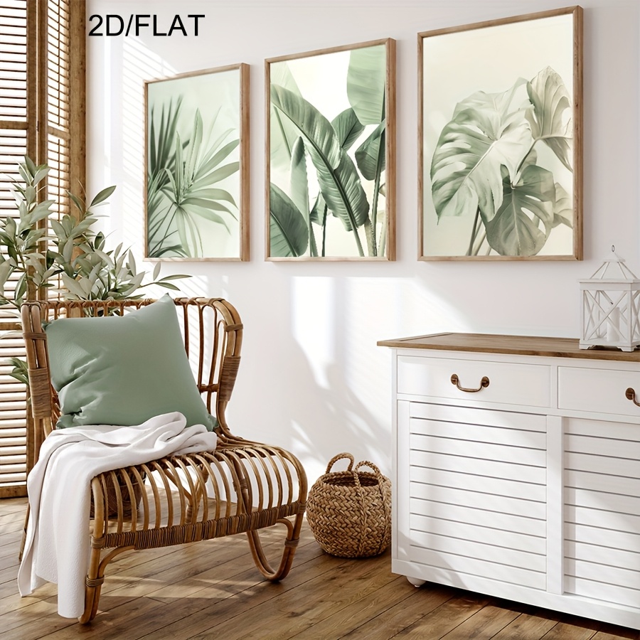 Bezramowe płaskie obrazy 2D, 3 – Abstract Canvas Set recenzja i cena