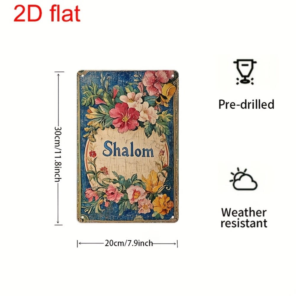 CIFBUY Vintage Floral Shalom A – Wall Art recenzja i cena