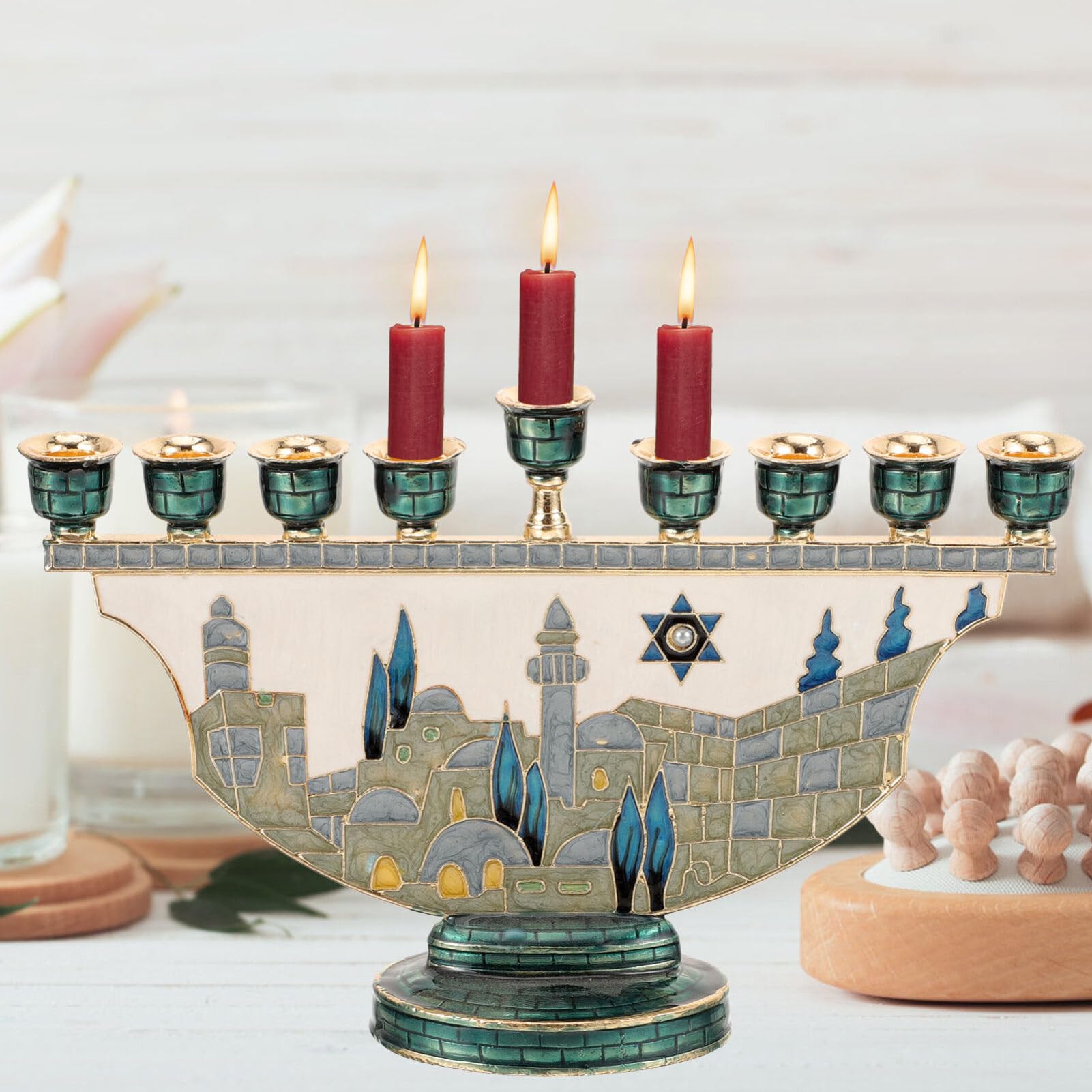 Jerozolimska Menora Świecznik  – Candle Holder Decor recenzja i cena
